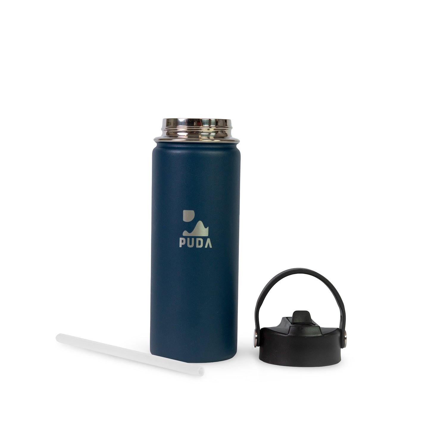 Botella 600ml Insulada con Bombilla