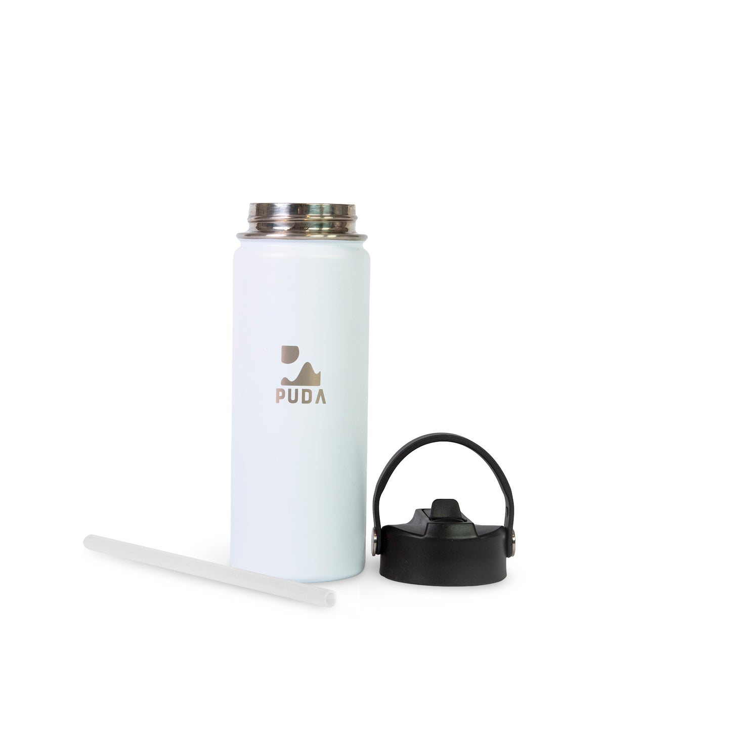 Botella 600ml Insulada con Bombilla