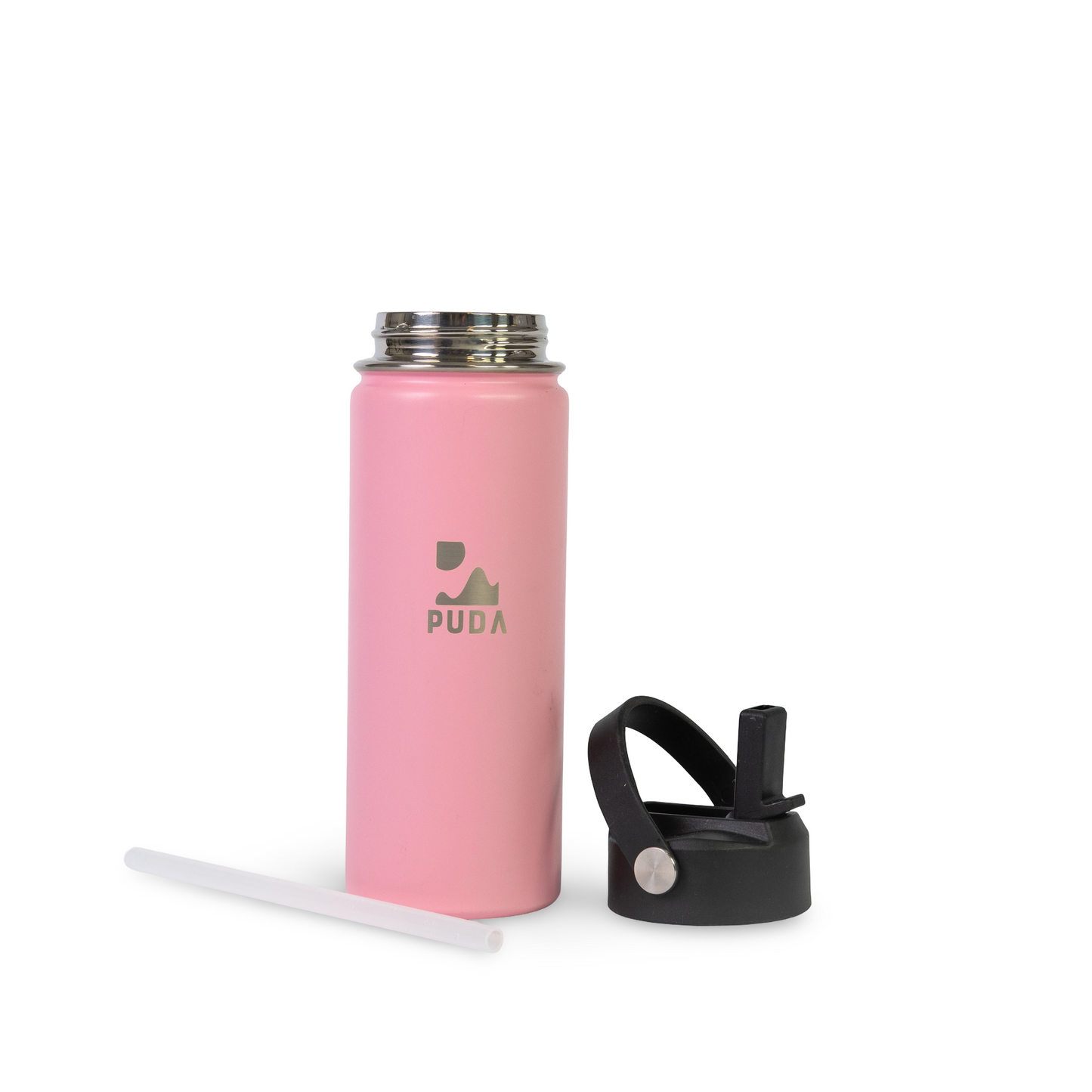 Botella 600ml Insulada con Bombilla
